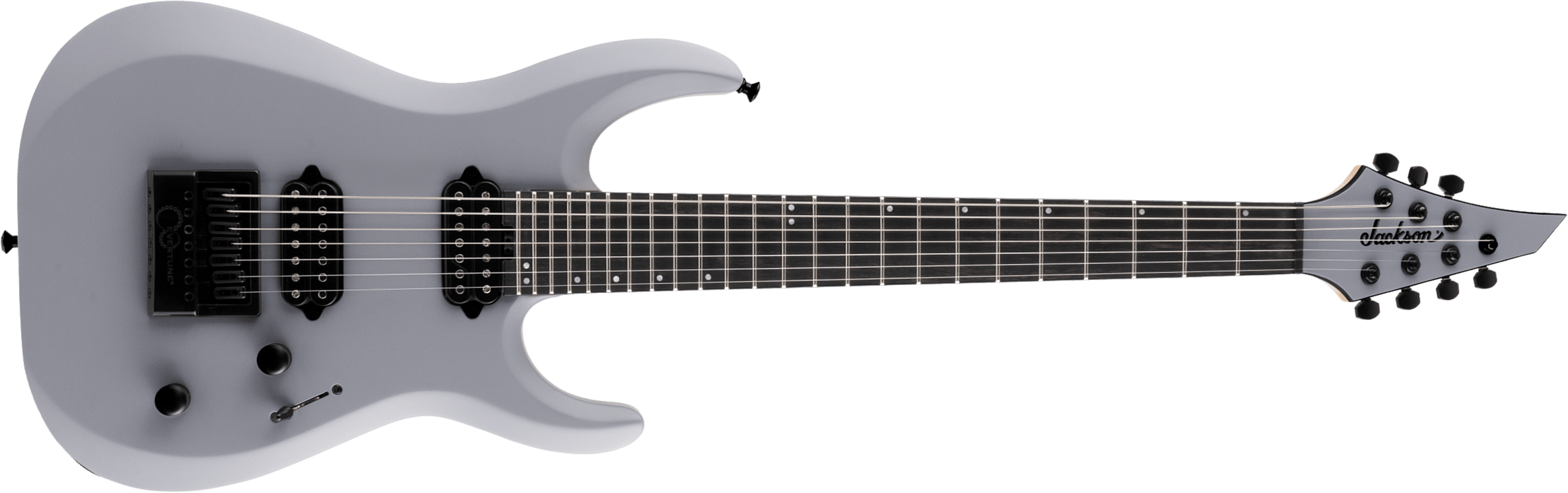 Jackson Dinky Dk Modern Evertune 7 Pro 7c Baritone 2h Fishman Fluence Ht Eb - Primer Gray - Baritone guitar - Main picture