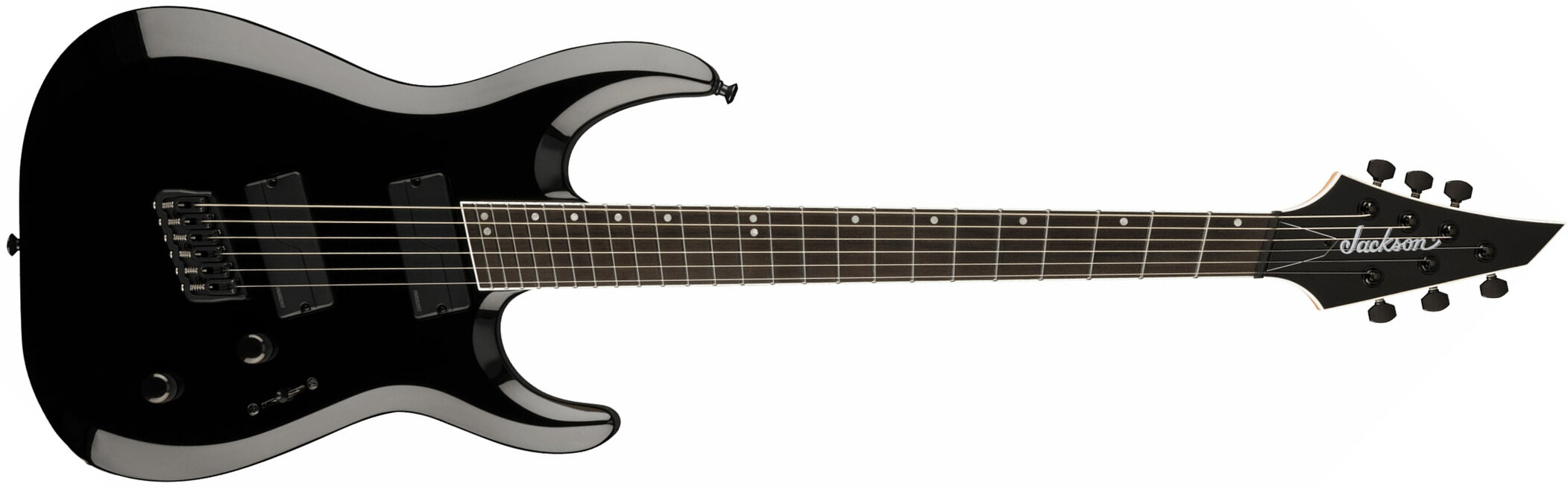 Jackson Dinky Dk Modern Ms Pro Plus Ht6 Cor Mulstiscale 2h Fishman Fluence Modern Eb - Gloss Black - Multi-Scale Guitar - Main picture
