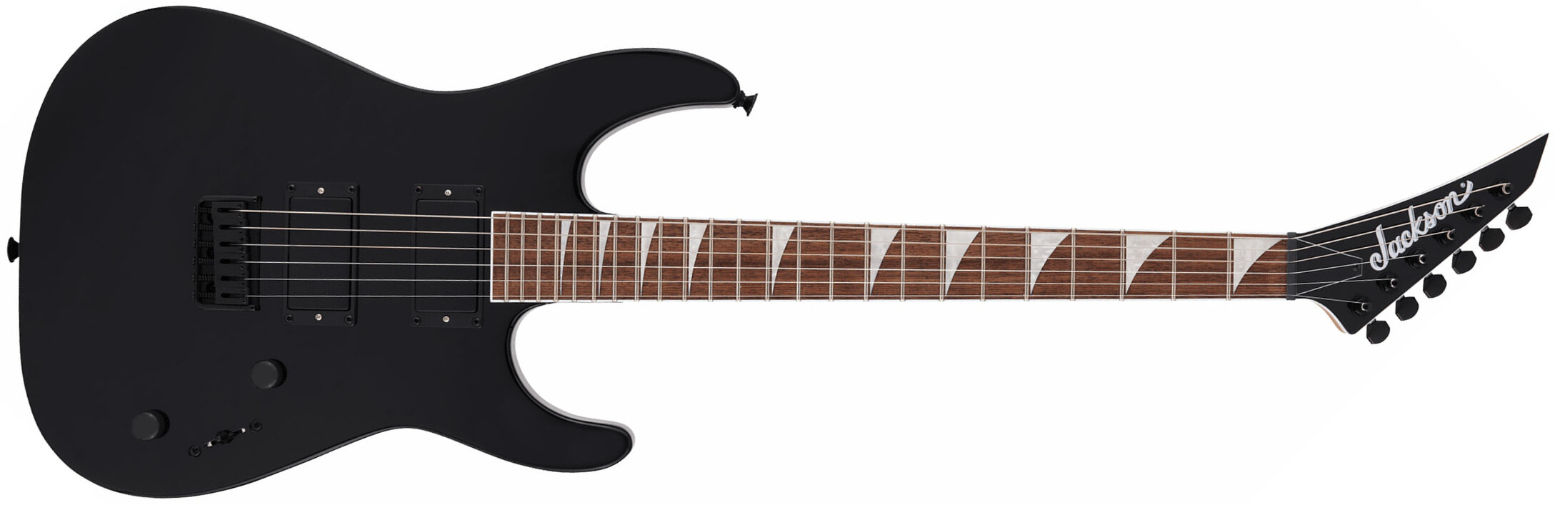 Jackson Dinky Dk2x 2h Ht Lau - Gloss Black - Str shape electric guitar - Main picture
