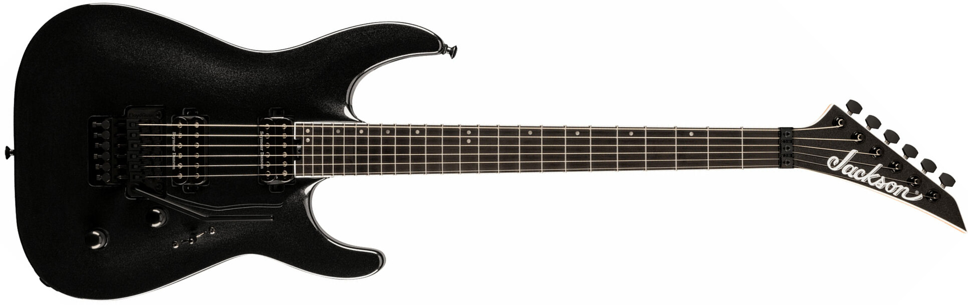 Jackson Dinky Dka Pro Plus 2h Seymour Duncan Fr Eb - Metallic Black - Str shape electric guitar - Main picture