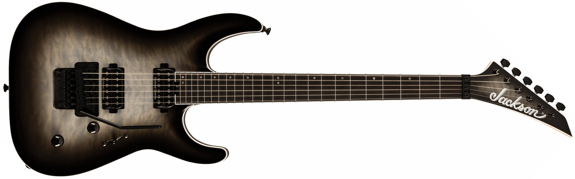 Jackson Dinky Dkaq Pro Plus 2h Seymour Duncan Fr Eb - Ghost Burst - Str shape electric guitar - Main picture