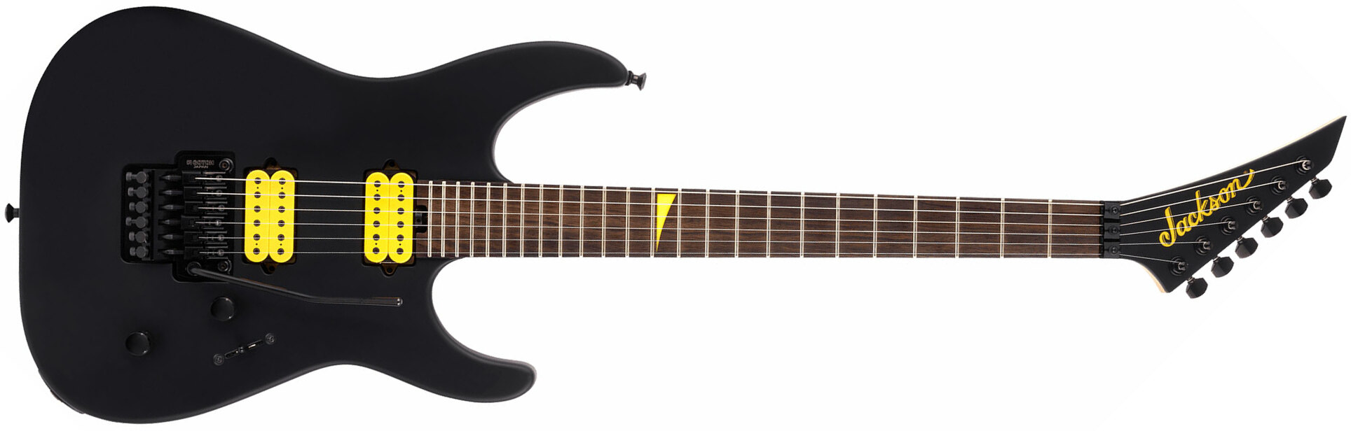 Jackson Dinky Dkr Mj Jap 2h Dimarzio Fr Eb - Satin Black - Str shape electric guitar - Main picture