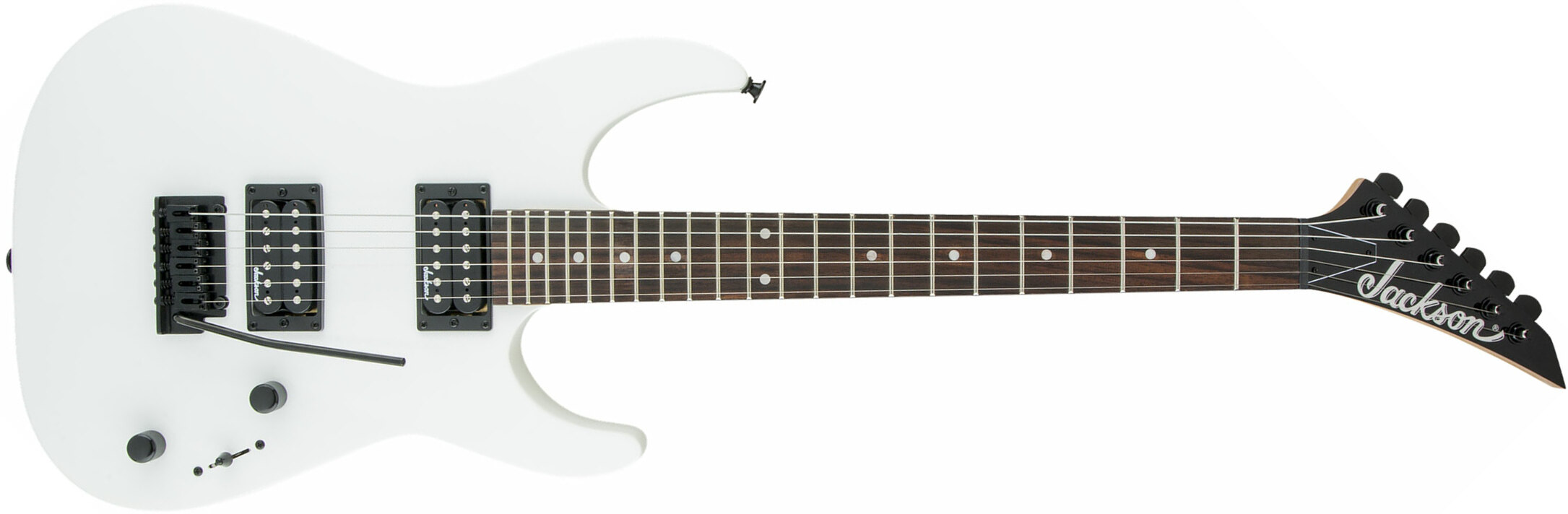 Jackson Dinky Js11 2h Trem Ama - Snow White - Str shape electric guitar - Main picture