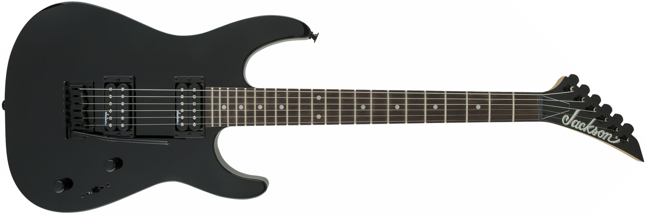 Jackson Dinky Js11 2h Trem Ama - Gloss Black - Str shape electric guitar - Main picture