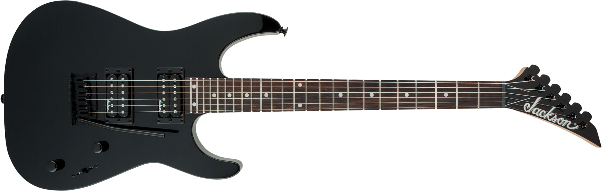 Jackson Dinky Js12 2h Trem Ama - Black - Metal electric guitar - Main picture