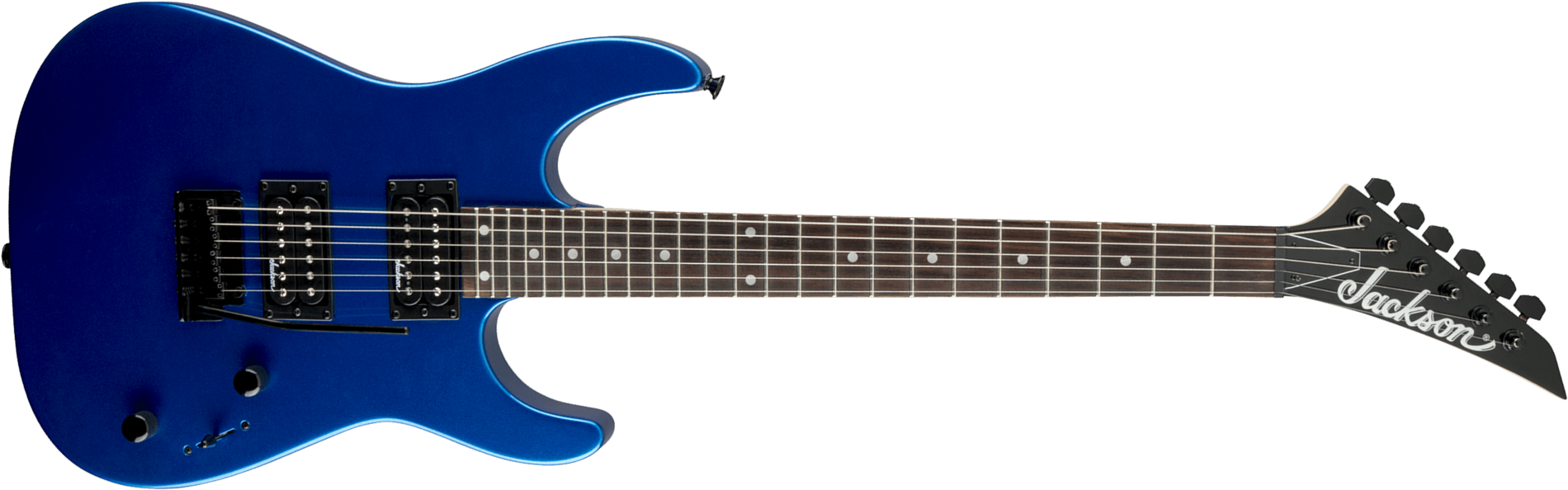 Jackson Dinky Js12 2h Trem Ama - Metallic Blue - Metal electric guitar - Main picture