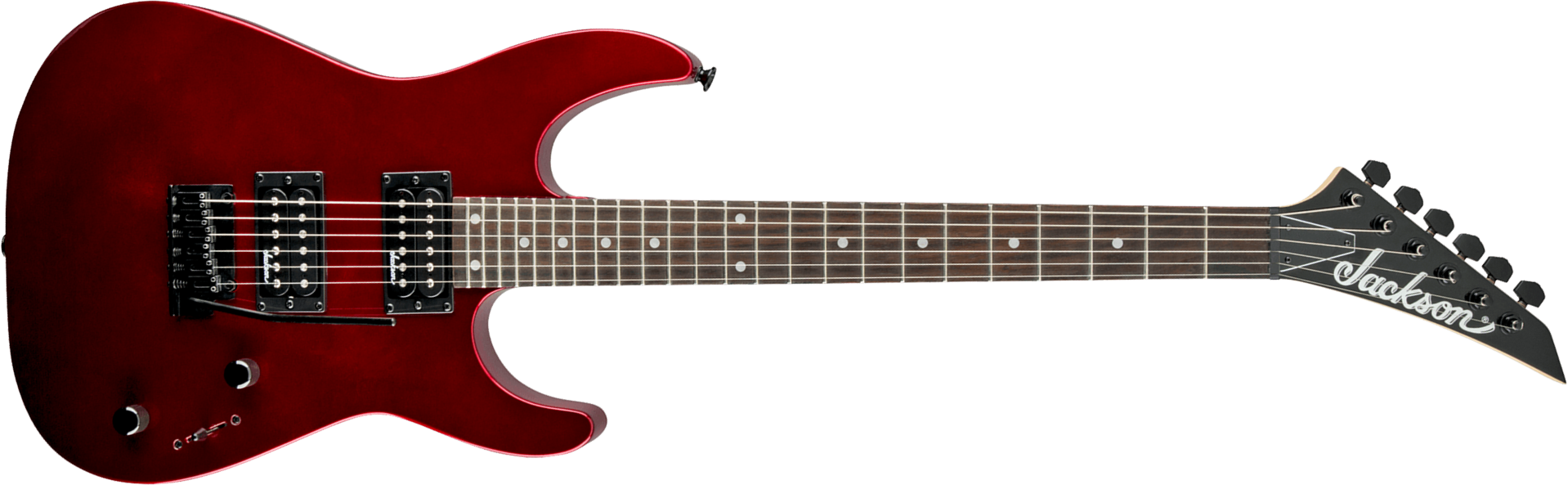 Jackson Dinky Js12 2h Trem Ama - Metallic Red - Metal electric guitar - Main picture