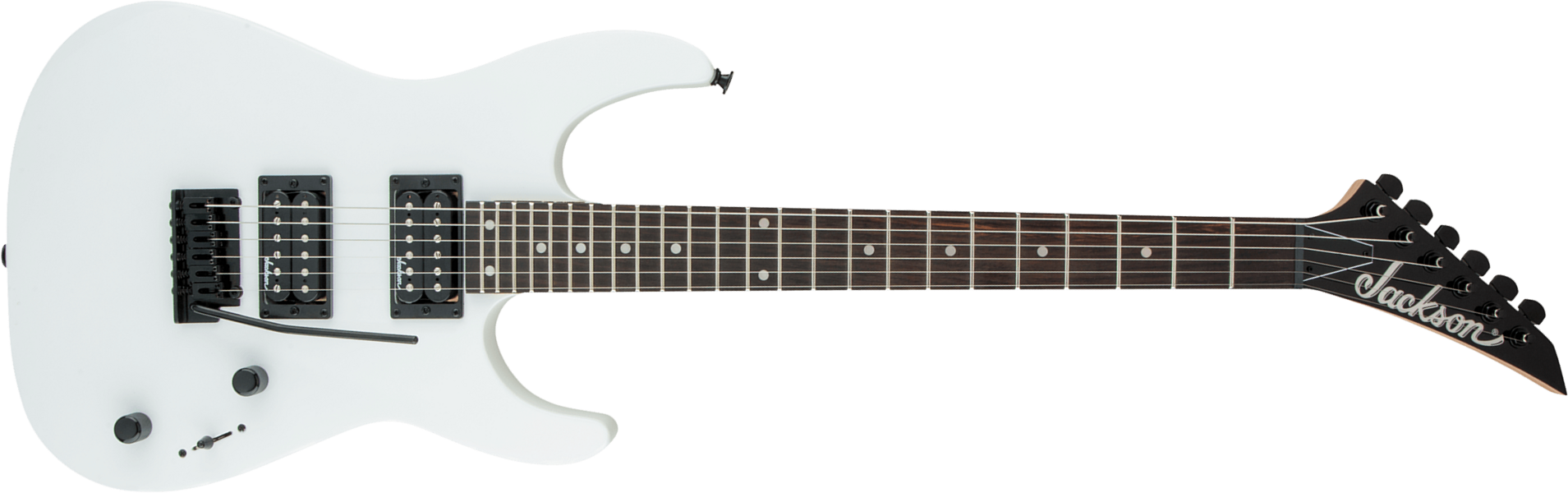 Jackson Dinky Js12 2h Trem Ama - Snow White - Metal electric guitar - Main picture