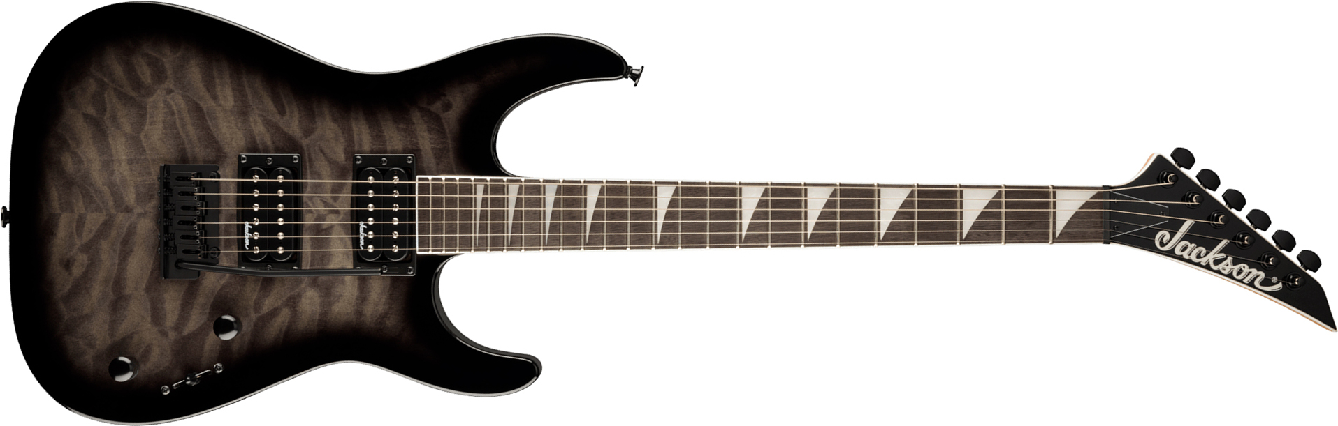 Jackson Dinky Js20 Dkq 2pt 2h Trem Ama - Transparent Black Burst - Str shape electric guitar - Main picture