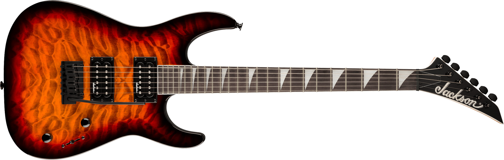 Jackson Dinky Js20 Dkq 2pt 2h Trem Ama - Transparent Tobacco Burst - Str shape electric guitar - Main picture