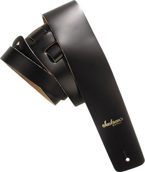 Jackson J1 Leather Strap Xl Black - Guitar strap - Main picture