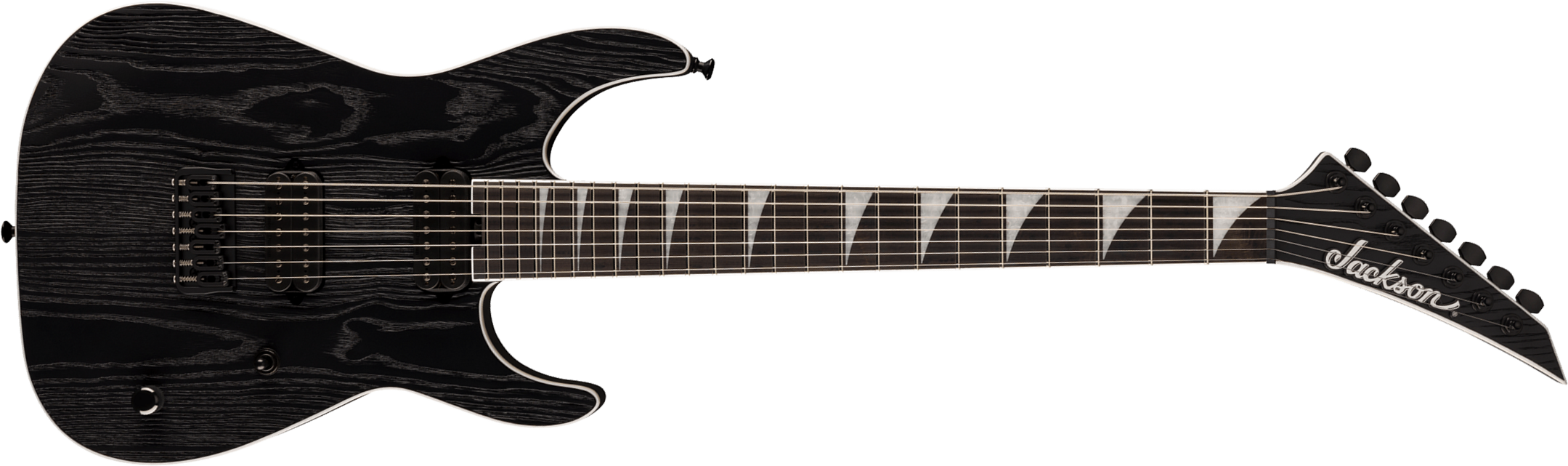 Jackson Jeff Loomis Soloist Sl7 Ht Pro Signature 7c 2h Seymour Duncan Eb - Black Ash - Baritone guitar - Main picture