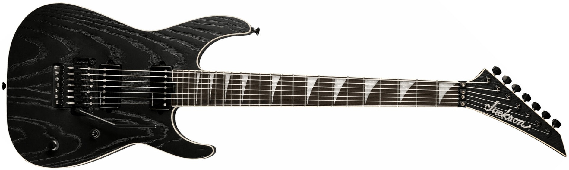 Jackson Jeff Loomis Soloist Sl7 Pro Signature 7c 2h Seymour Duncan Fr Eb - Satin Black - 7 string electric guitar - Main picture