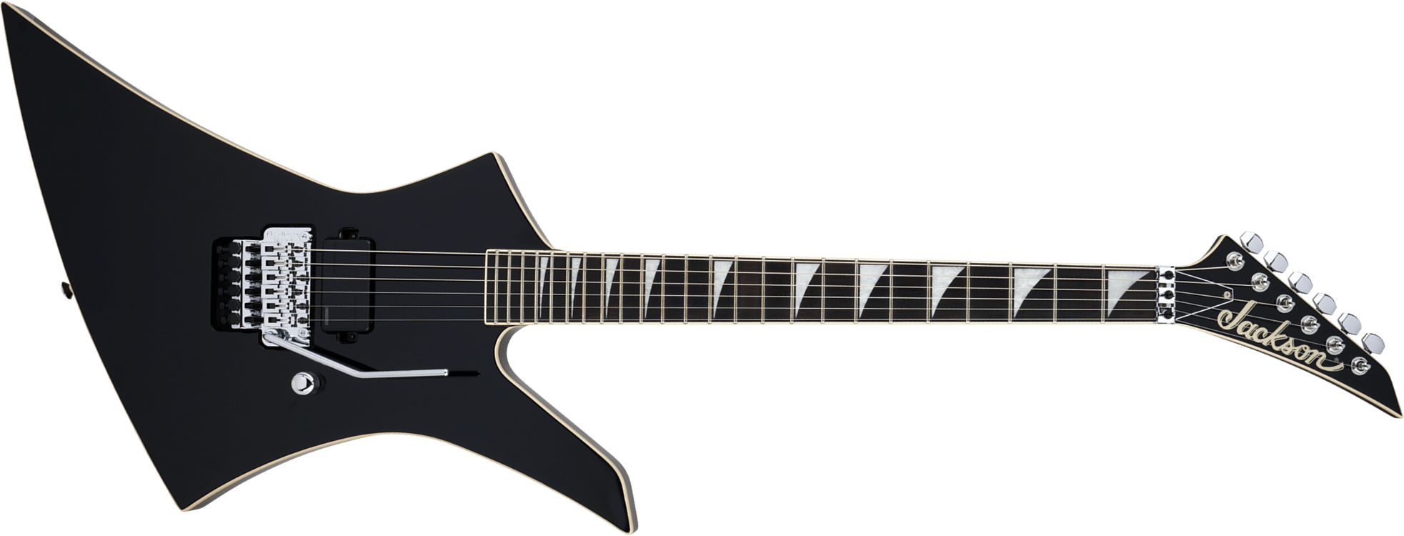 Jackson Kelly Ke1a Pro Plus Pure Metal Ltd 1h Fishman Fluence Modern Fr Eb - Gloss Black - Metal electric guitar - Main picture