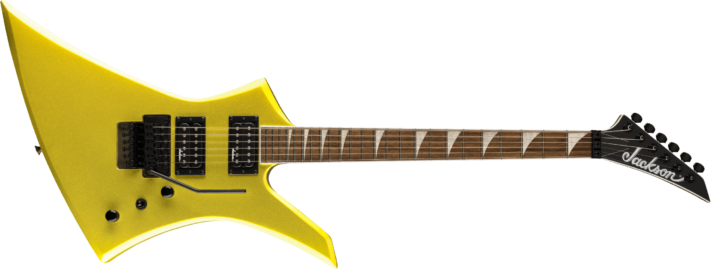 Jackson Kelly Kex X-series Trem Fr Hh Lau - Lime Green Metallic - Metal electric guitar - Main picture