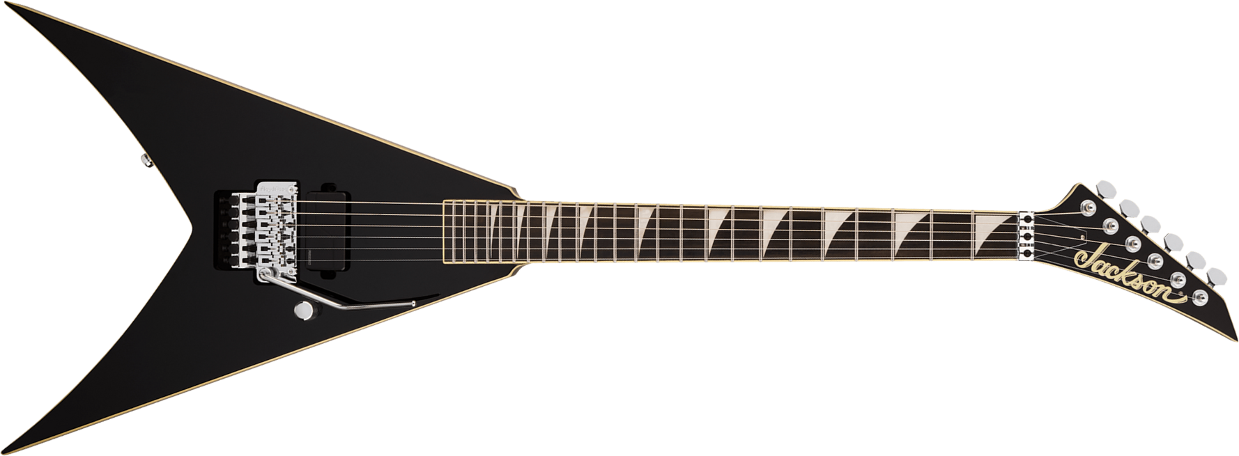 Jackson King V Kv1a Pro Plus Pure Metal Ltd 1h Fishman Fluence Modern Fr Eb - Gloss Black - Metal electric guitar - Main picture