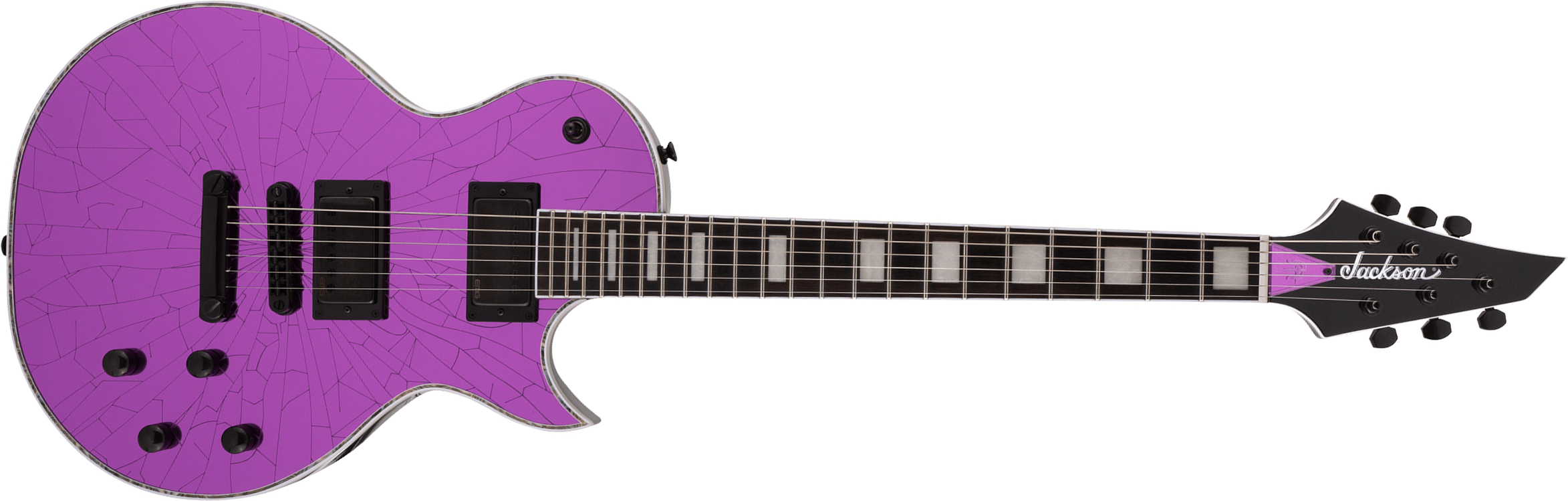 Jackson Marty Friedman Mf-1 Pro Signature 2h Emg Ht Eb - Purple Mirror - Single cut electric guitar - Main picture