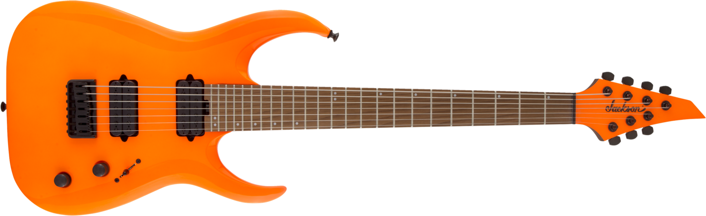 Jackson Misha Mansoor Juggernaut Ht7 Pro Signature 2h Ht Mn - Neon Orange - 7 string electric guitar - Main picture