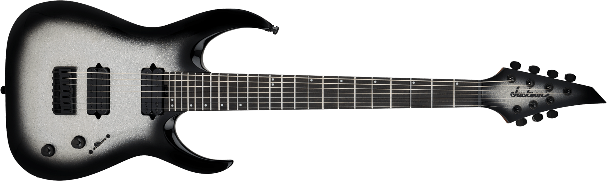 Jackson Misha Mansoor Juggernaut Ht7 Pro Signature 7c Baryton 2h Ht Eb - Silverburst Sparkle - Baritone guitar - Main picture