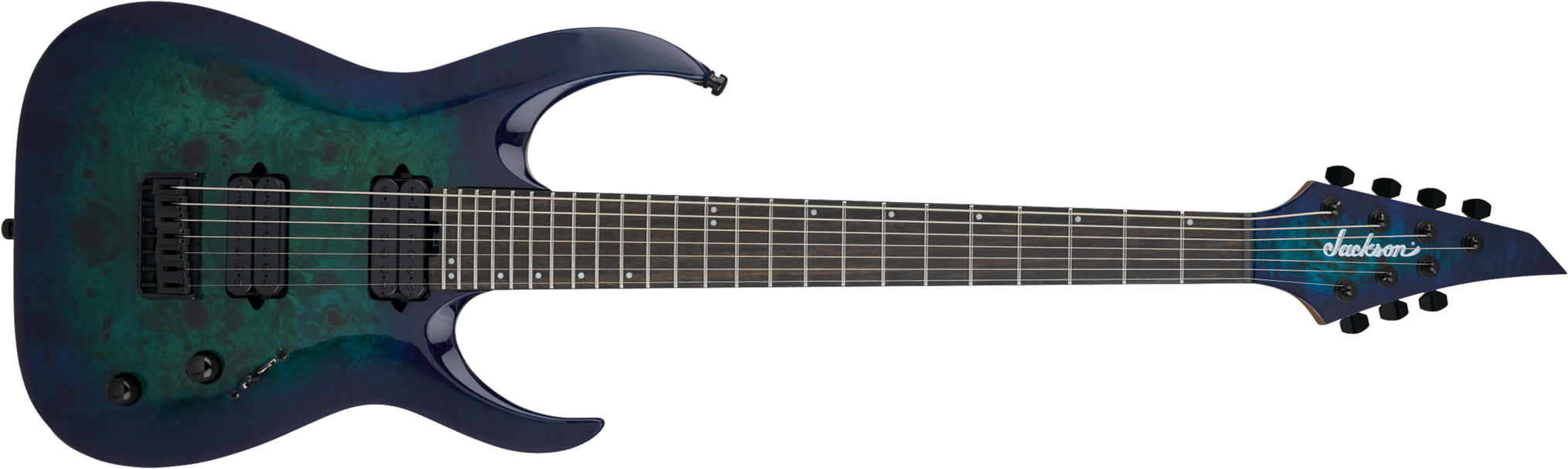 Jackson Misha Mansoor Juggernaut Ht7p Pro Signature 7c Baryton 2h Ht Eb - Chlorine Burst - Baritone guitar - Main picture