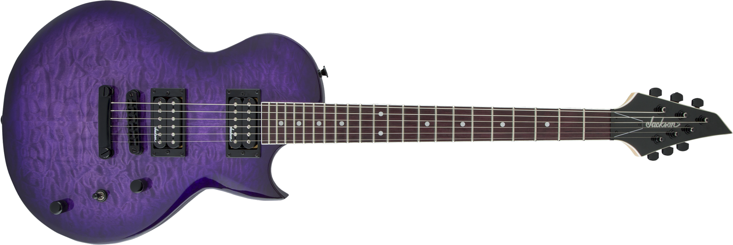 Jackson Monarkh Sc Js22q 2h Ht Ama - Transparent Purple Burst - Single cut electric guitar - Main picture