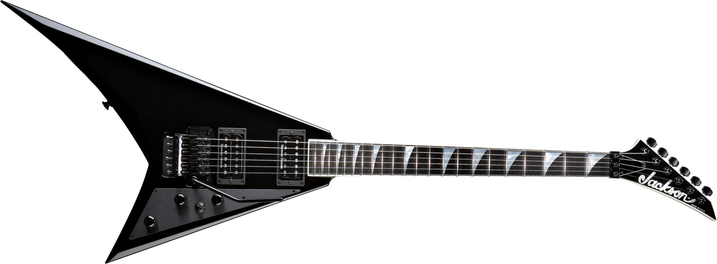 Jackson Randy Rhoads Rr1 Usa Select Seymour Duncan Floyd Rose - Gloss Black - Metal electric guitar - Main picture