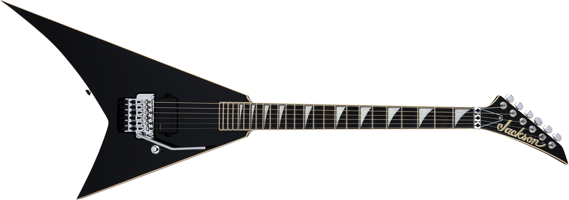 Jackson Rhoads Rr1a Pro Plus Pure Metal 1h Fishman Fluence Modern Fr Eb - Gloss Black - Metal electric guitar - Main picture