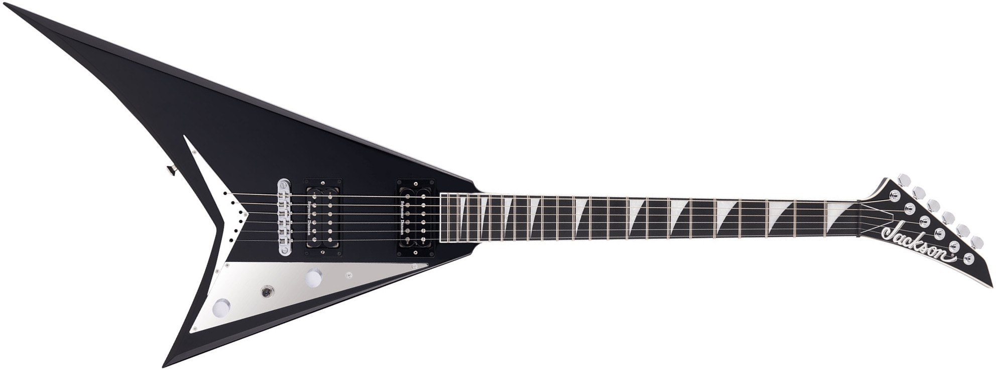 Jackson Rhoads Rrt Mj Jap 2h Seymour Duncan Ht Eb - Gloss Black - Metal electric guitar - Main picture