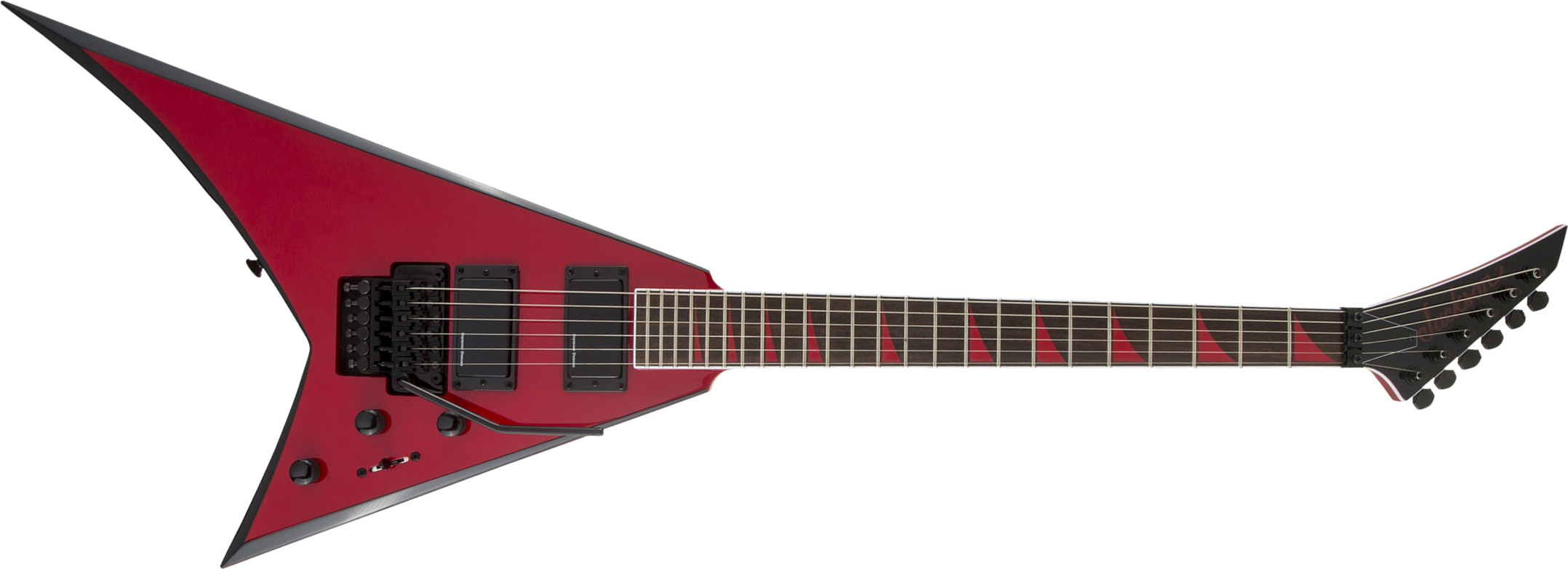 Jackson Rhoads Rrx24 2h Seymour Duncan Fr Lau - Red With Black Bevels - Metal electric guitar - Main picture