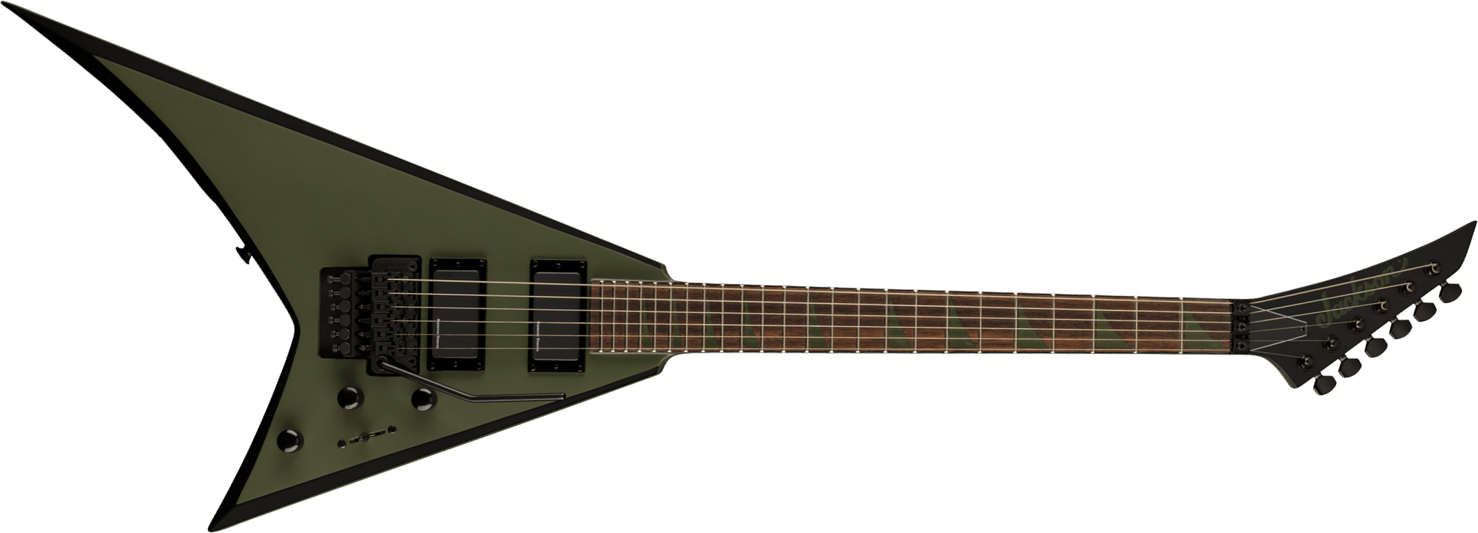 Jackson X Rhoads RRX24 matte army drab with black bevels Metal electric guitar