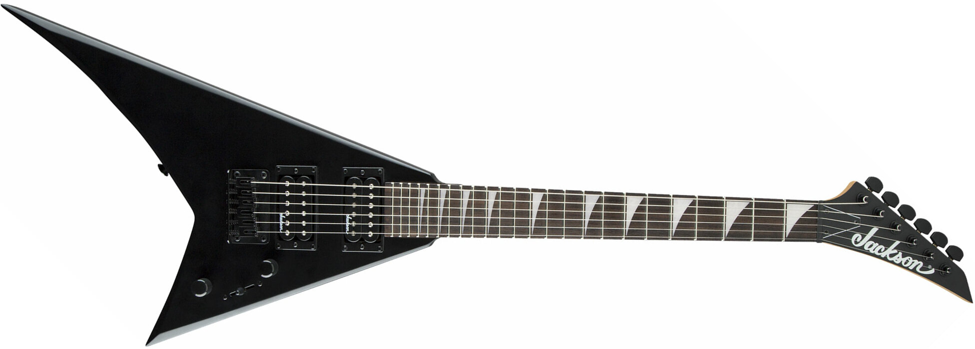 Jackson Rr Minion Js1x Rhoads Diapason Court Hh Ht Ama - Satin Black - Electric guitar for kids - Main picture