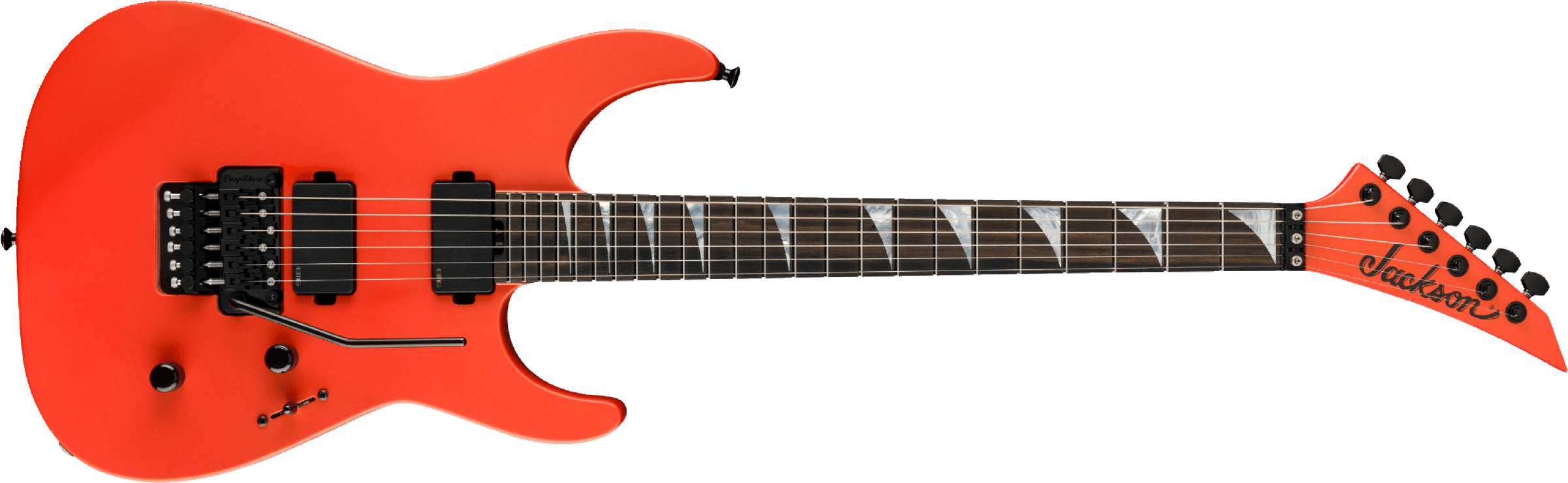 Jackson Sl2mg American Soloist Trem Hh Eb - Satin Lambo Orange - Metal electric guitar - Main picture