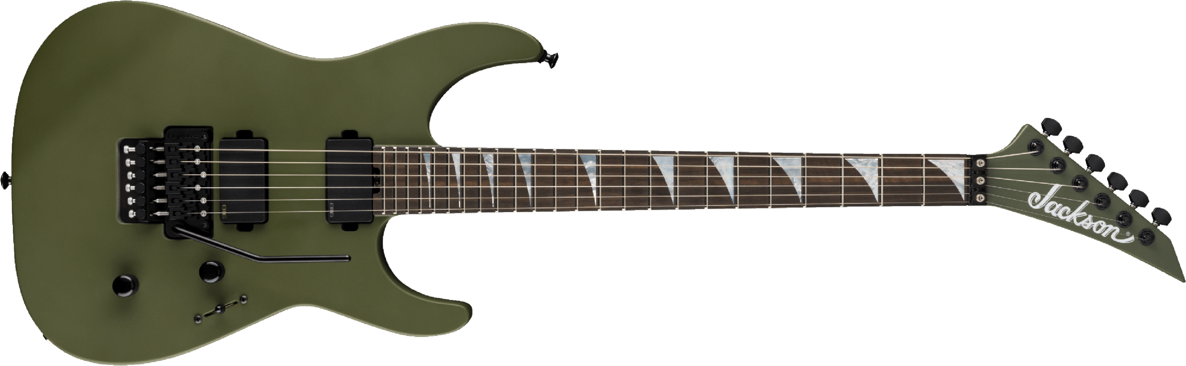 Jackson Sl2mg American Soloist Trem Hh Eb - Matte Army Drab - Metal electric guitar - Main picture