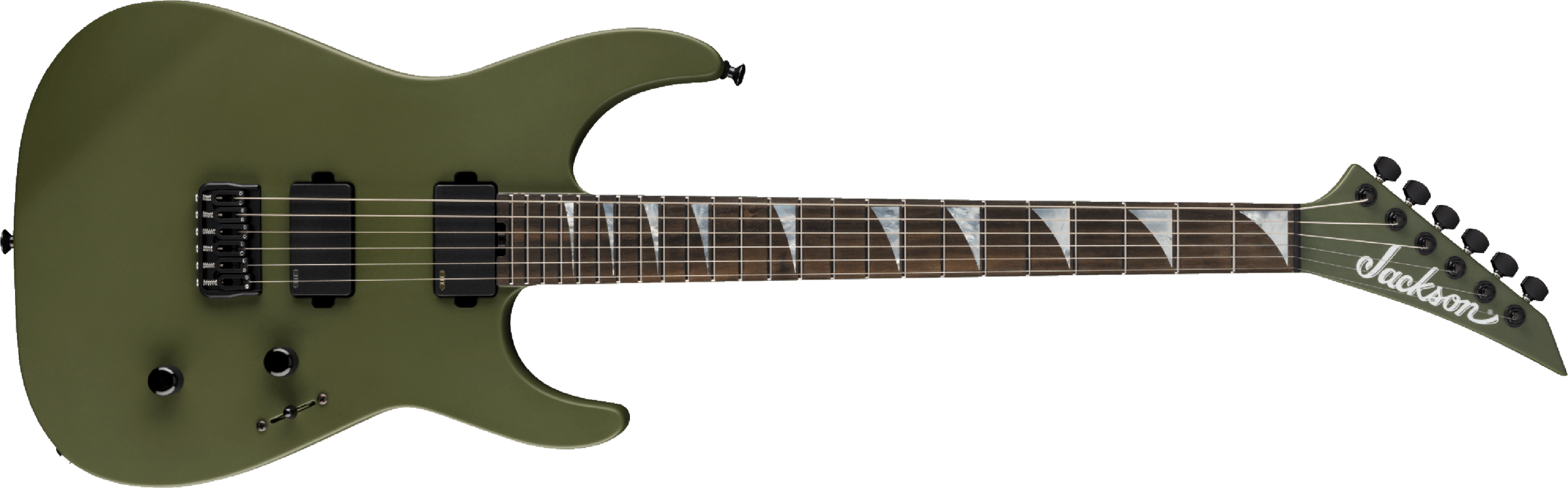 Jackson Sl2mg Ht American Soloist Ht Hh Eb - Matte Army Drab - Metal electric guitar - Main picture
