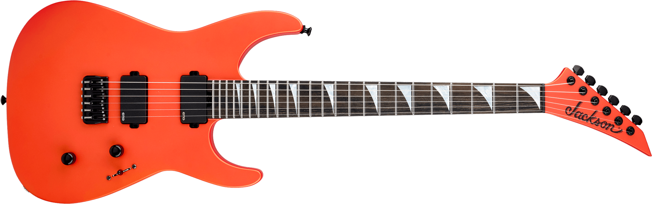Jackson Sl2mg Ht American Soloist Usa 2h Emg Eb - Satin Lambo Orange - Metal electric guitar - Main picture