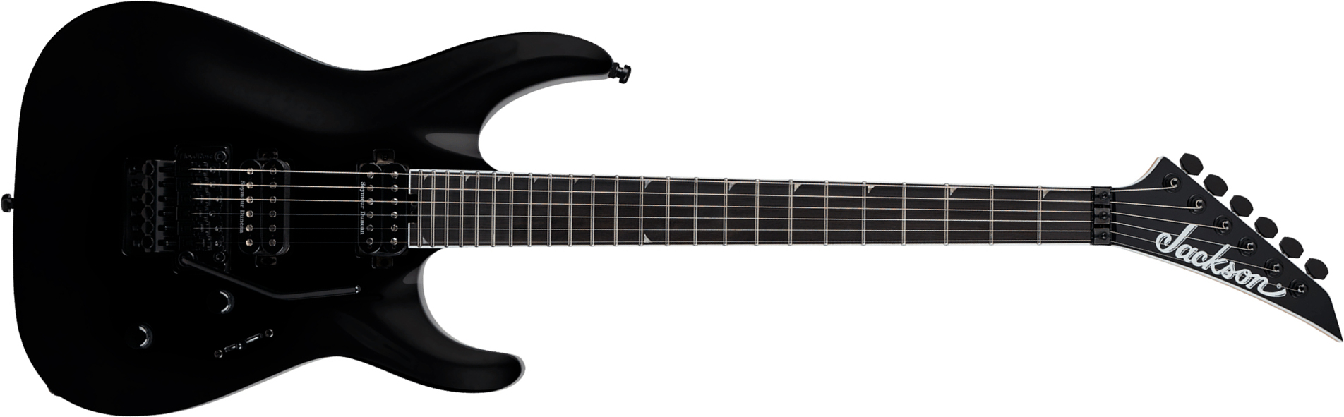Jackson Sla2 Ht Pro Plus 2h Seymour Duncan Fr Eb - Gloss Black - Metal electric guitar - Main picture