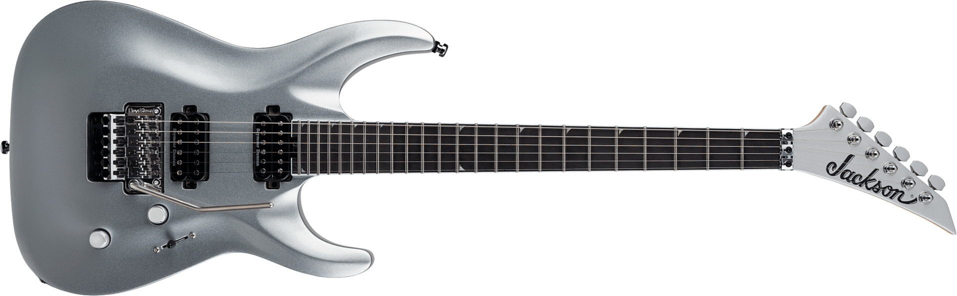 Jackson Sla2 Pro Plus 2h Seymour Duncan Fr Eb - Quicksilver - Metal electric guitar - Main picture