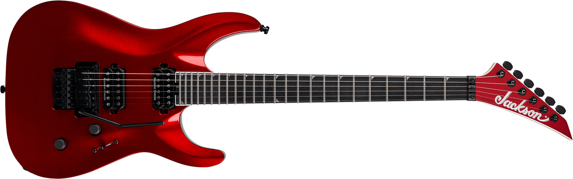 Jackson Sla2 Pro Plus 2h Seymour Duncan Fr Eb - Red Crystal - Metal electric guitar - Main picture