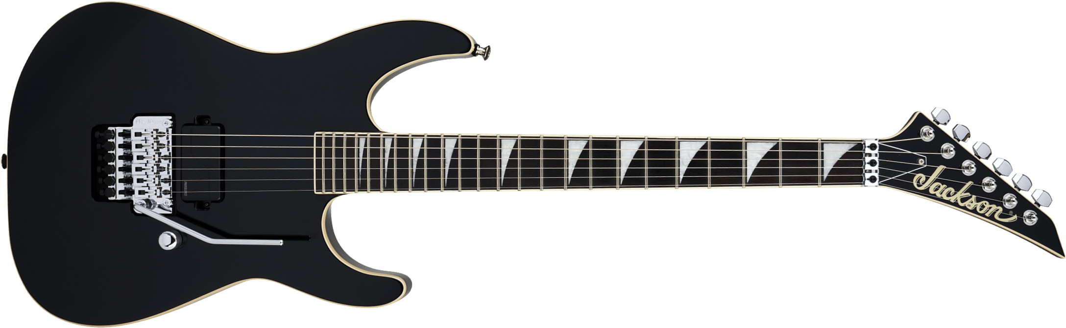 Jackson Soloist Sl1a Pro Plus Pure Metal 1h Fishman Fluence Modern Fr Eb - Gloss Black - Metal electric guitar - Main picture