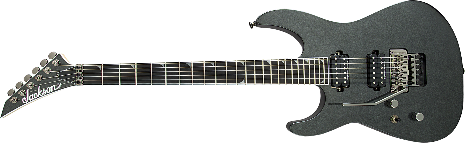 Jackson Soloist Sl2l Pro Lh Gaucher 2h Seymour Duncan Fr Eb - Metallic Black - Left-handed electric guitar - Main picture