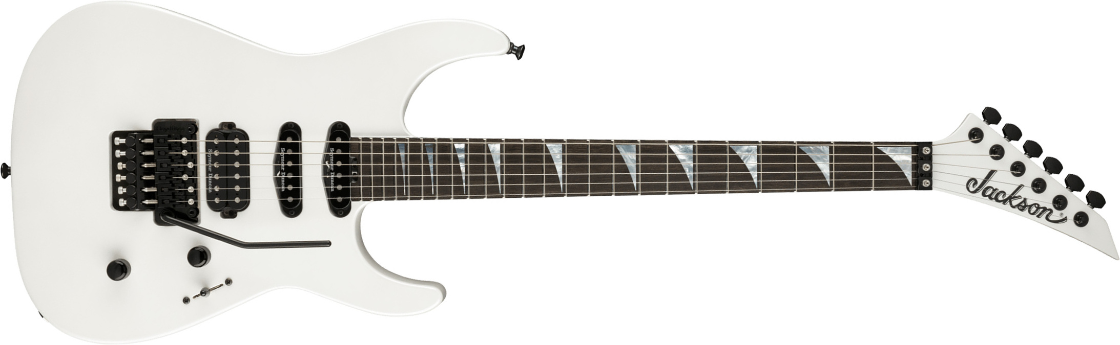 Jackson Soloist Sl3 American Series Usa Hss Seymour Duncan Fr Eb - Platinum Pearl - Str shape electric guitar - Main picture