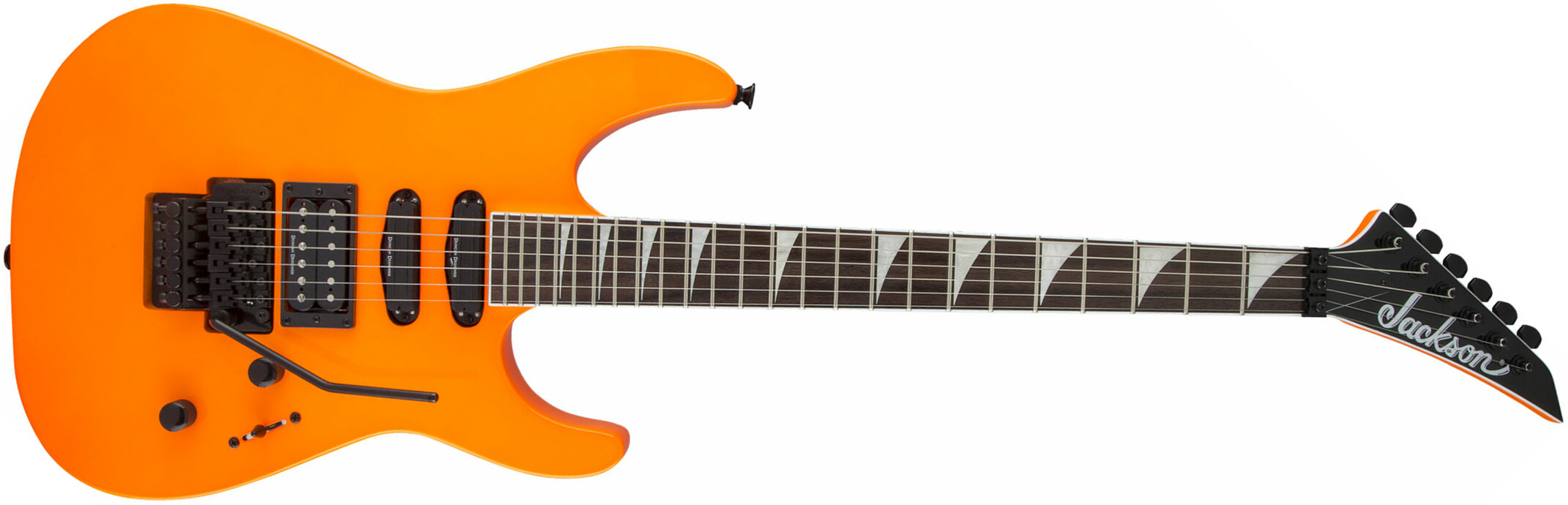 Soloist SL3X neon orange Str shape electric guitar Jackson