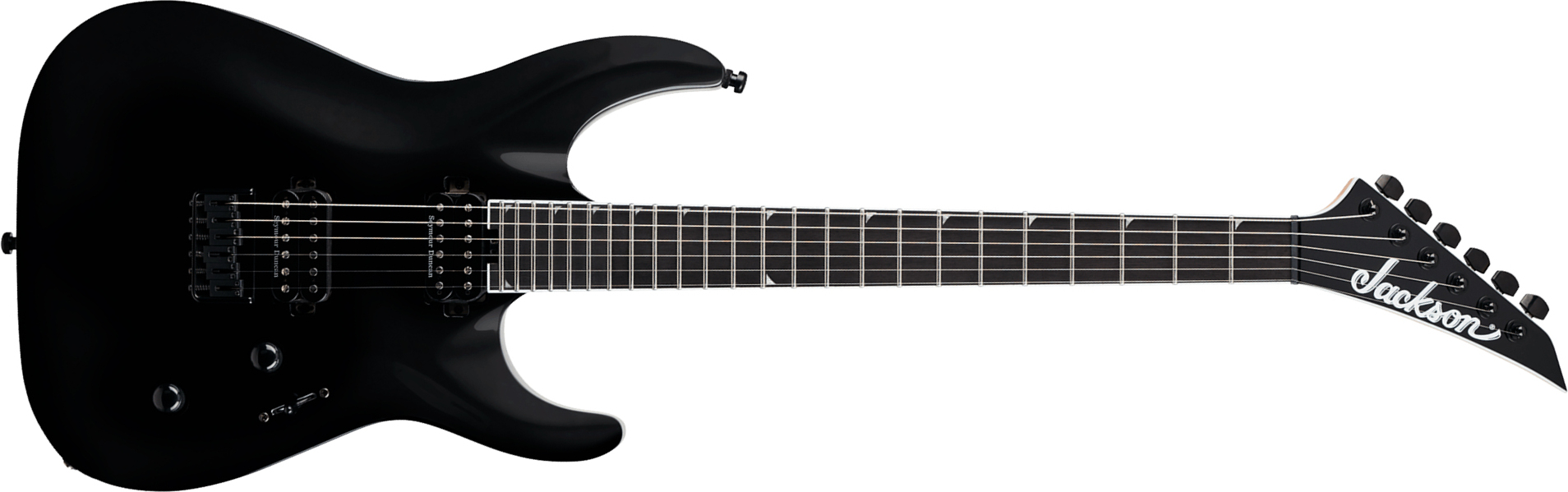 Jackson Soloist Sla2 Ht Pro Plus 2h Seymour Duncan Eb - Gloss Black - Metal electric guitar - Main picture
