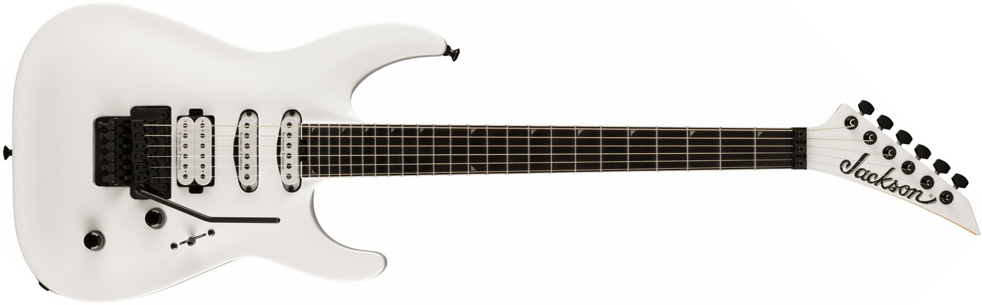 Jackson Soloist Sla3 Pro Plus Hss Seymour Duncan Fr Eb - Snow White - Str shape electric guitar - Main picture