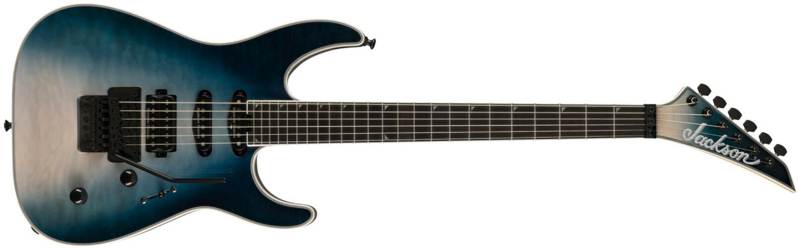 Jackson Soloist Sla3q Pro Plus Hss Seymour Duncan Fr Eb - Polar Burst - Str shape electric guitar - Main picture