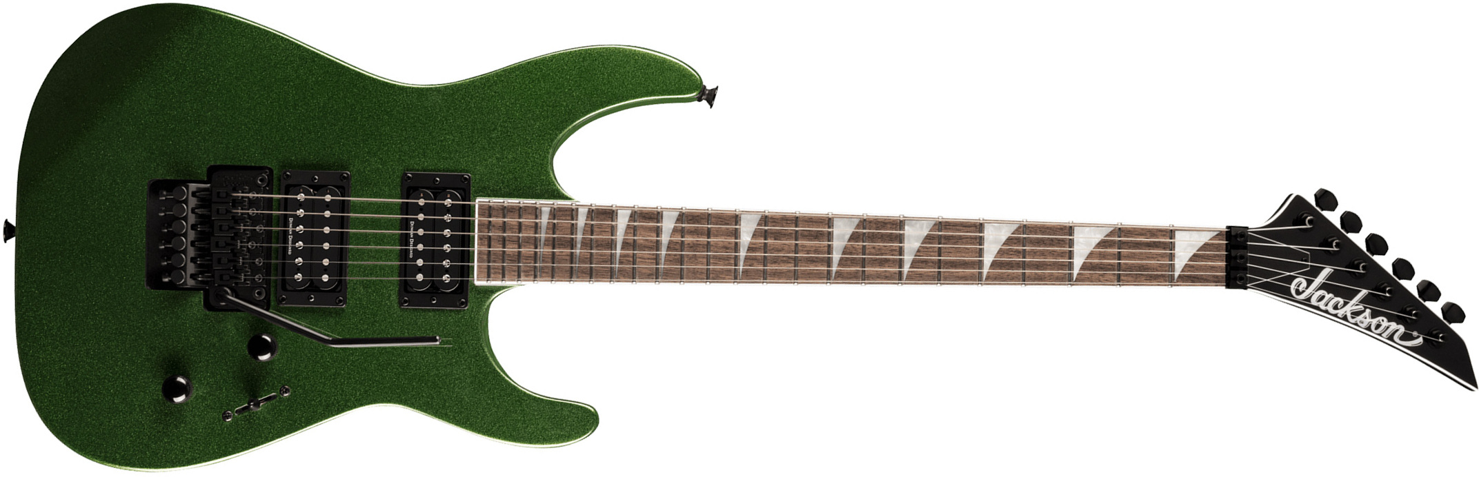 Jackson Soloist Slx Dx 2h Fr Lau - Manalishi Green - Double cut electric guitar - Main picture