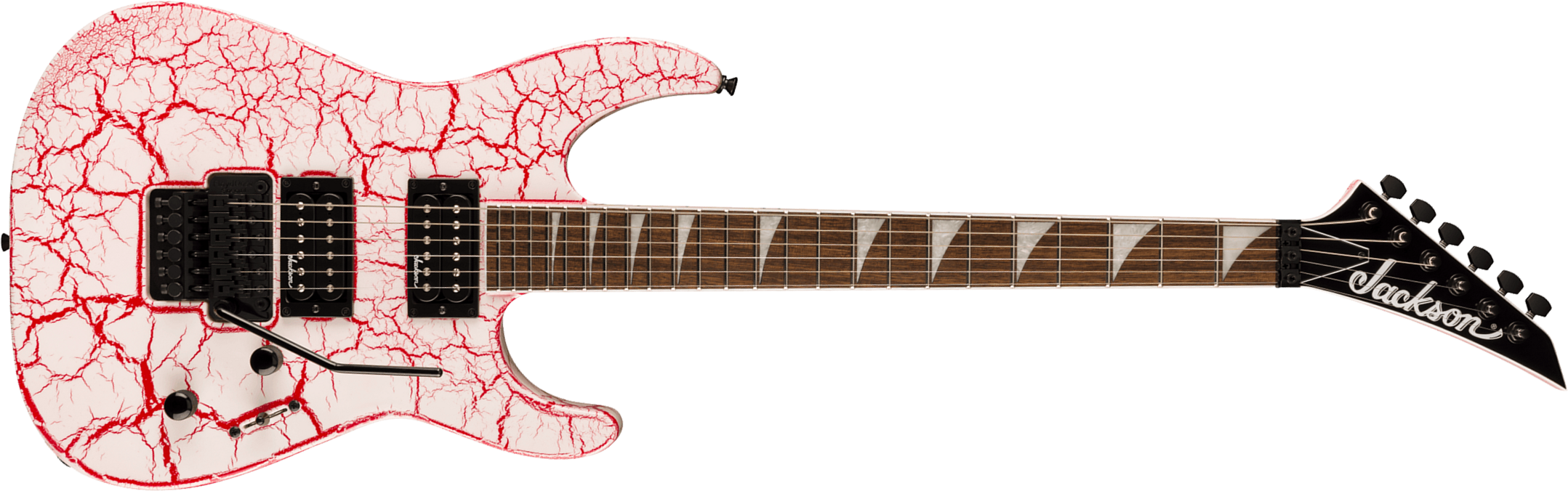 Jackson Soloist Slx Dx X-series Fr 2h Lau - Bloodshot Crackle - Metal electric guitar - Main picture