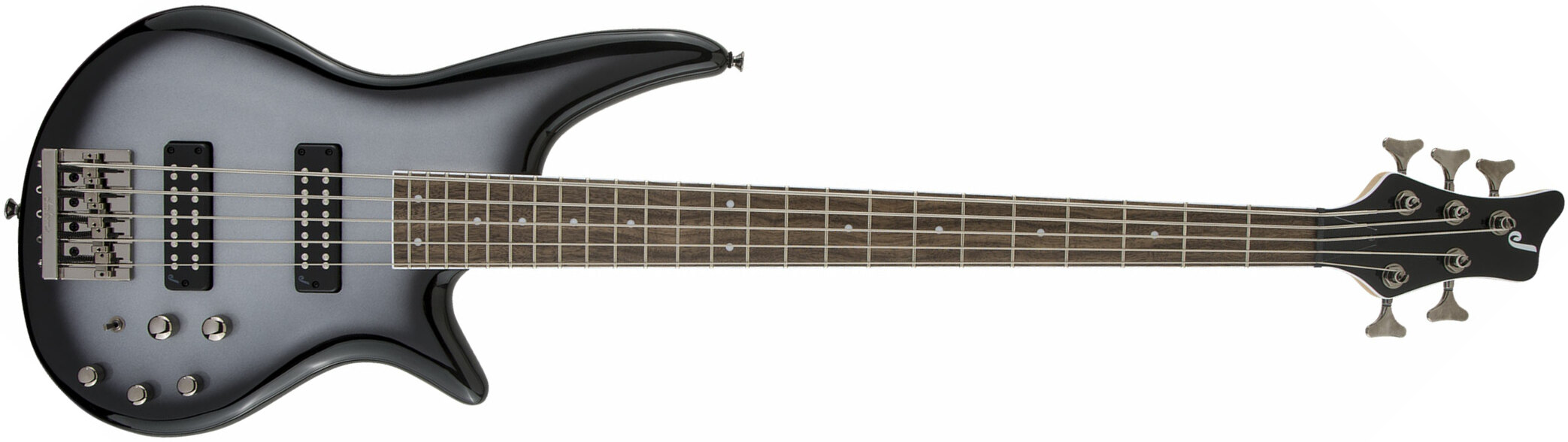 Jackson Spectra Bass Js3v 5c Active Lau - Silverburst - Solid body electric bass - Main picture