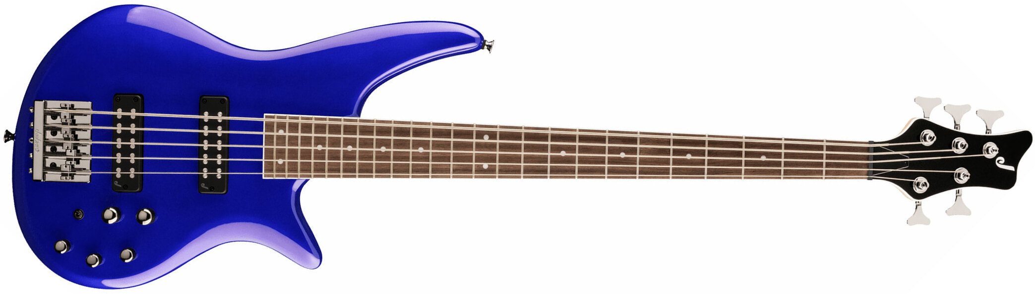 Jackson Spectra Bass Js3v 5c Active Lau - Indigo Blue - Solid body electric bass - Main picture