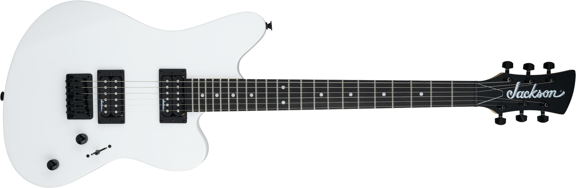 Jackson Surfcaster Js22 Ht 2h Ama - Snow White - Retro rock electric guitar - Main picture